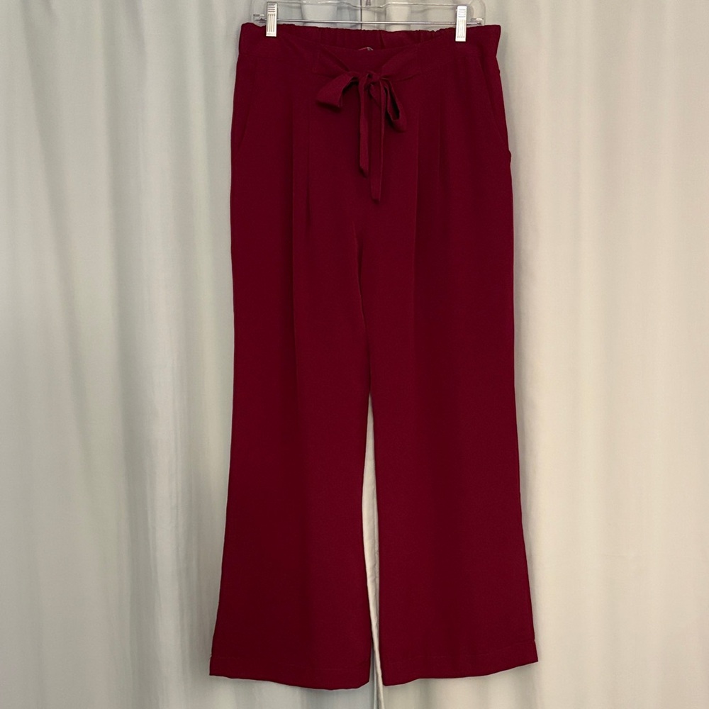 3 for 25! Harper and gray Elegant burgundy / dark pink Women's Wide-Leg Pants, L